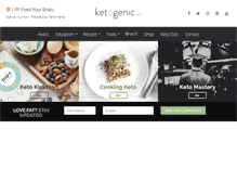 Tablet Screenshot of ketogenic.com